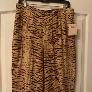 Dana Buchman Animal Print Pants. NWT
